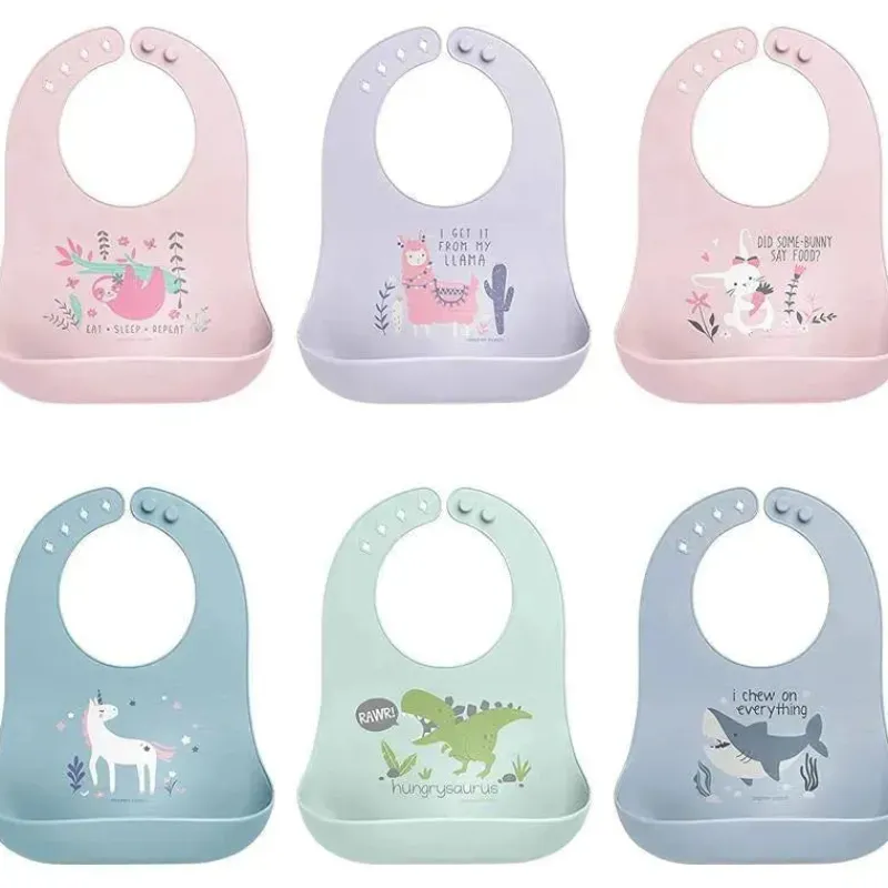 babadores_stephen_joseph__SKUJOJFqPZx_1.webp Stephen Joseph Babadores 100% Silicone para Bebês Meninas, Lhama Clearance