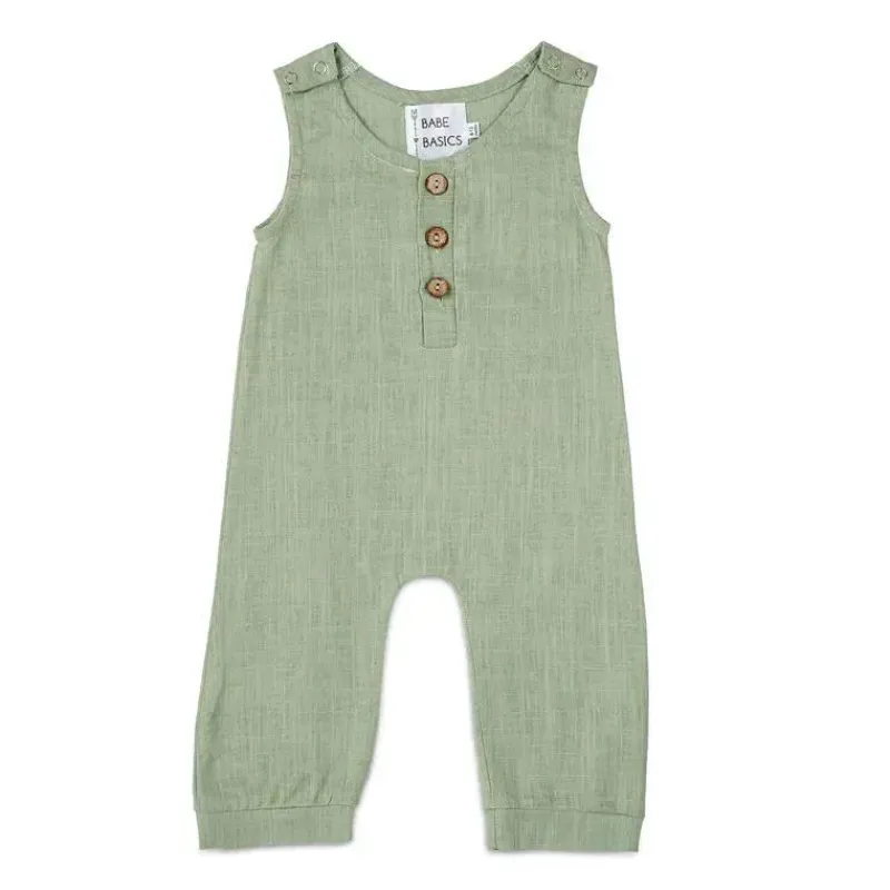 babe_basics__macaco_de_li_SKUdMgUAwbZ_0.webp Babe Basics - Macacão de linho para bebês, Sage Best