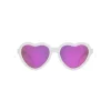 Babiators - The Sweetheart Wicked White Heart Shaped W/ Polarized Pink Lens Mirror óculos de sol bebê - Idade 0-2 Sale