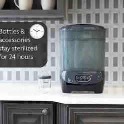 Baby Brezza - Esterilizador e secador de mamadeira de uma etapa avançado, carvão New