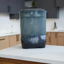 Baby Brezza - Esterilizador e secador de mamadeira de uma etapa avançado, carvão New