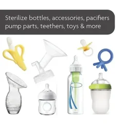 Baby Brezza - Máquina esterilizadora de mamadeira 4 em 1, esterilização elétrica a vapor de maior capacidade Clearance