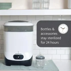 Baby Brezza - Máquina esterilizadora de mamadeira 4 em 1, esterilização elétrica a vapor de maior capacidade Clearance