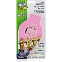 Baby Buddy - 5 unidades de organizadores de armário tamanho grande, rosa Fashion