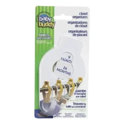 Baby Buddy - 5 unidades de organizadores de armário tamanho grande, branco Discount