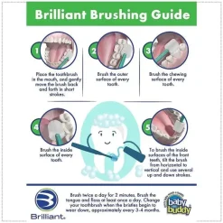 Baby Buddy - escova de dentes brilhante para bebês, rosa Best