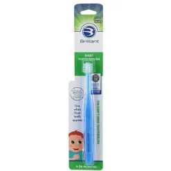 Baby Buddy - escova de dentes brilhante para bebês, azul Fashion