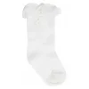 Baby Deer - Baby Girl Ivory Boot Sock With Lace Trim Outlet