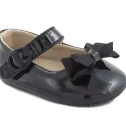 Baby Deer - Skimmer de patente para bebês com laço extravagante, preto Best