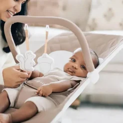 Baby Delight - Alpine Deluxe Portable Bouncer, 0-6 meses, Organic Mocha Outlet