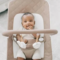 Baby Delight - Alpine Deluxe Portable Bouncer, 0-6 meses, Organic Mocha Outlet