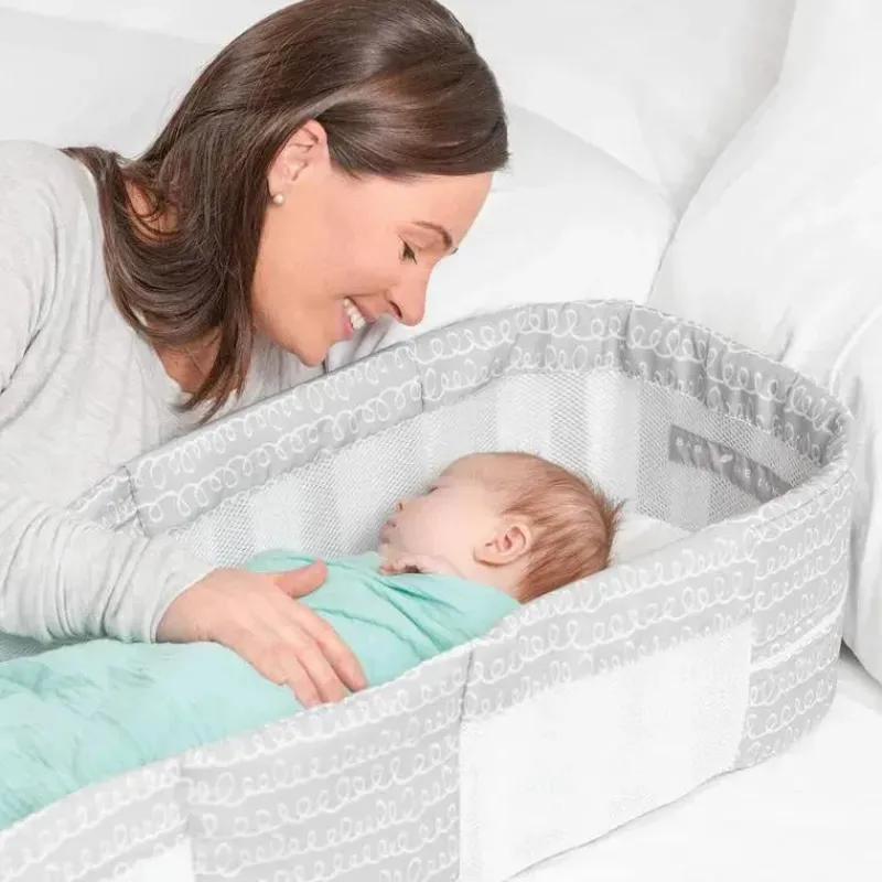 baby_delight__dorminhoco__SKUH4cDfXFx_2.webp Baby Delight - dorminhoco portátil Snuggle Nest Dream, rabiscos cinza Fashion