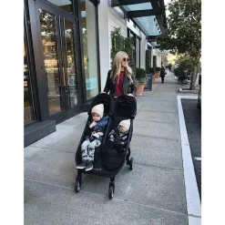 Baby Jogger - Carrinho de passeio duplo City Tour 2, preto como breu Sale