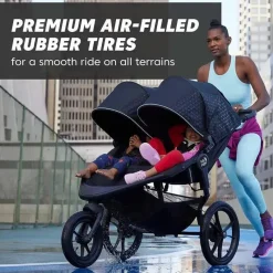 Baby Jogger - Carrinho de corrida duplo Summit X3, preto meia-noite Best