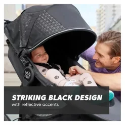 Baby Jogger - Carrinho de corrida individual Summit X3, preto meia-noite New