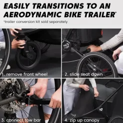 Baby Jogger - City Prix™ Jogger X Bike Trailer Stroller, Ambition Preto Sale