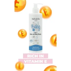 Baby Jolie - Baby 2 em 1 sabonete líquido para cabelo e corpo 7,5 onças Hot
