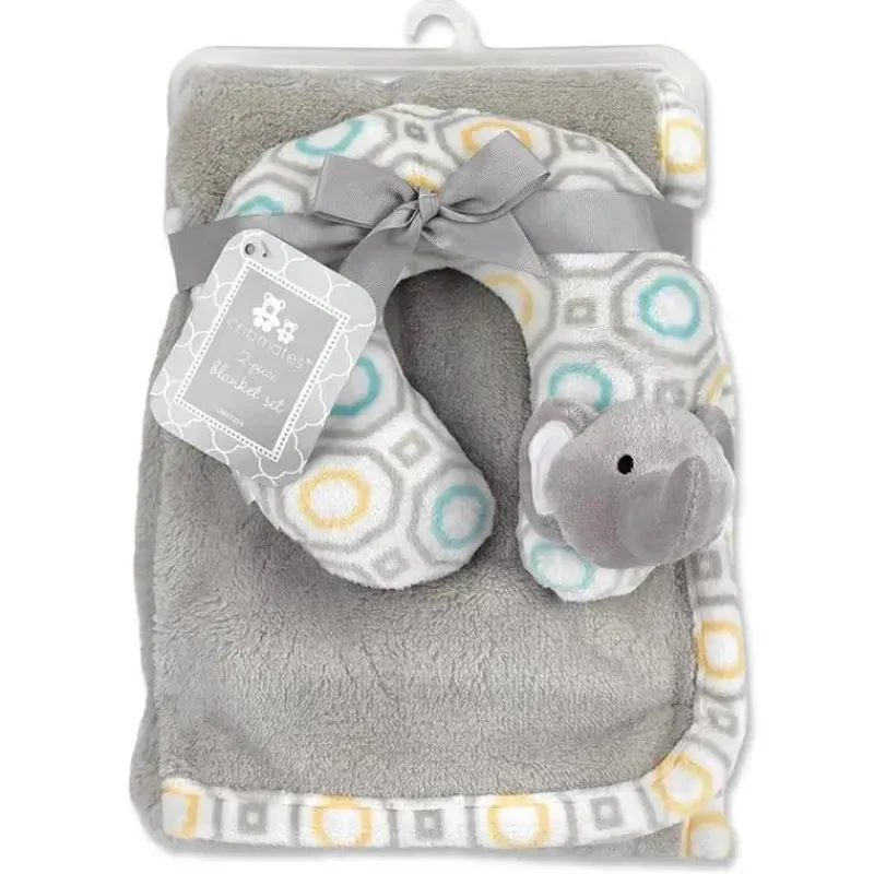 baby_king__cobertor_de_be_SKUpFjngYrD_0.webp Baby King - Cobertor de bebê Cribmates com apoio de pescoço, cinza elefante Fashion