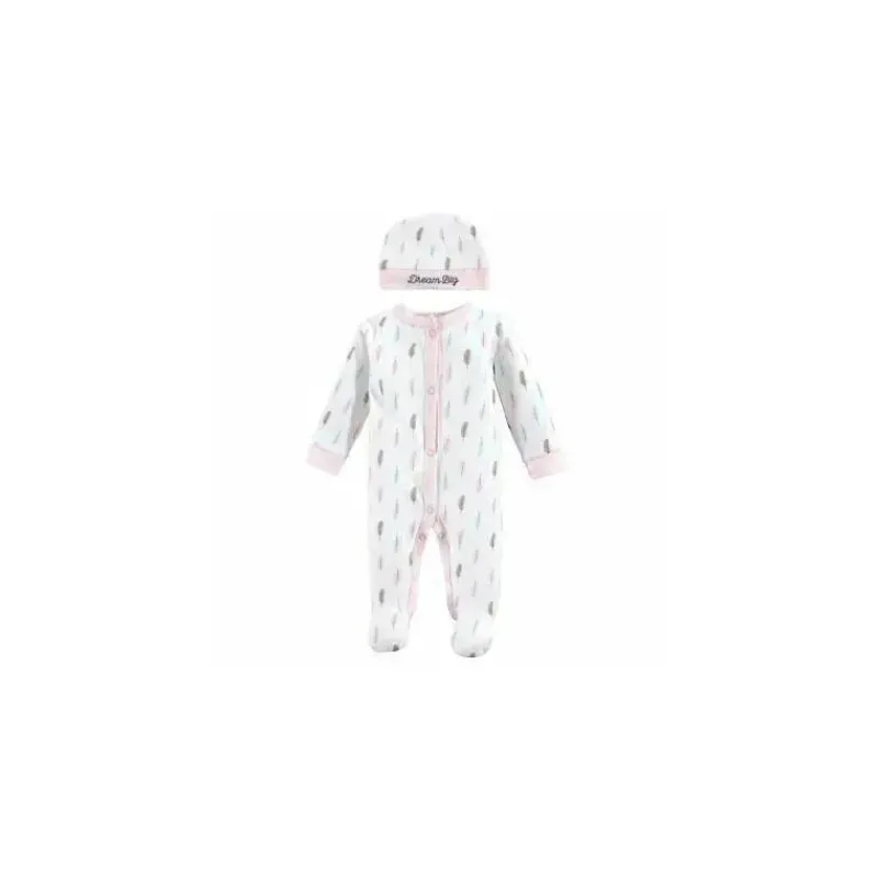 baby_vision___peas_baby_g_SKUv0R3lPWH_0.webp Baby Vision - 2 peças Baby Girl Sleep N Play e Conjunto de Touca, Preemie, Penas Best