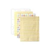 Luvable Friends Baby Vision 18 amarelo cobertor de flanela 28X28 4 unidades New