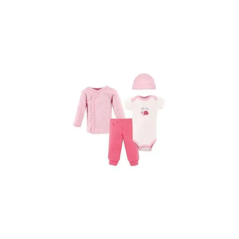 baby_vision__conjunto_de__SKU3iWk0aJD_0.webp Baby Vision - Conjunto de Enxoval de Algodão Bebê Menina 4 Peças, Preemie, Mocinha New