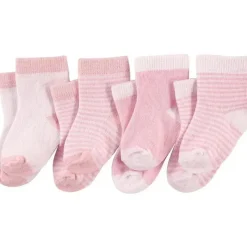 Baby Vision - Conjunto de meias para bebês Luvable Friends, 12-24 meses, rosa claro branco, 4 unidades Outlet
