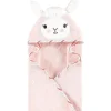 Baby Vision – Hudson Baby unissex de algodão para bebê com capuz e rosto de animal, lhama rosa Outlet