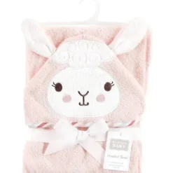 Baby Vision – Hudson Baby unissex de algodão para bebê com capuz e rosto de animal, lhama rosa Outlet