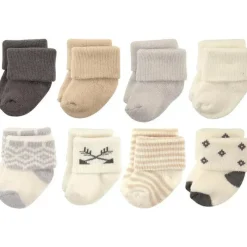 Baby Vision - Hudson Baby Baby Girls 'algodão rico para recém-nascidos e meias felpudas, asteca, 0-6 meses, 8 unidades Sale