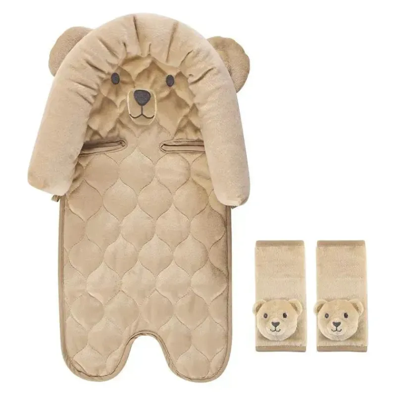 baby_vision__hudson_baby__SKUiKonL7NO_0.webp Baby Vision - Hudson Baby Unissex para assento de carro para bebê e capas de alça, Urso Castanho Clearance