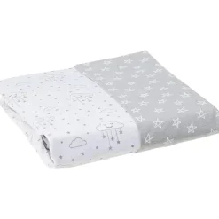 Baby Vision - Lençol de berço 2Pk 28X52 em nuvens cinza New