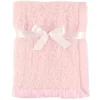 Baby Vision - Manta Sherpa com encadernação de cetim, rosa Outlet
