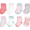 Baby Vision - Meias unissex de algodão orgânico para bebê tocadas pela natureza, Coral Mint, 6-12M, 8Pk Online