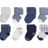 Baby Vision - Meias unissex de algodão orgânico para bebê tocadas pela natureza, elefante azul, 6-12 meses, 8 unidades Sale