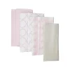 Baby Vision - Panos de arroto de flanela de algodão unissex Hudson Baby 7Pk, Elefante menina New