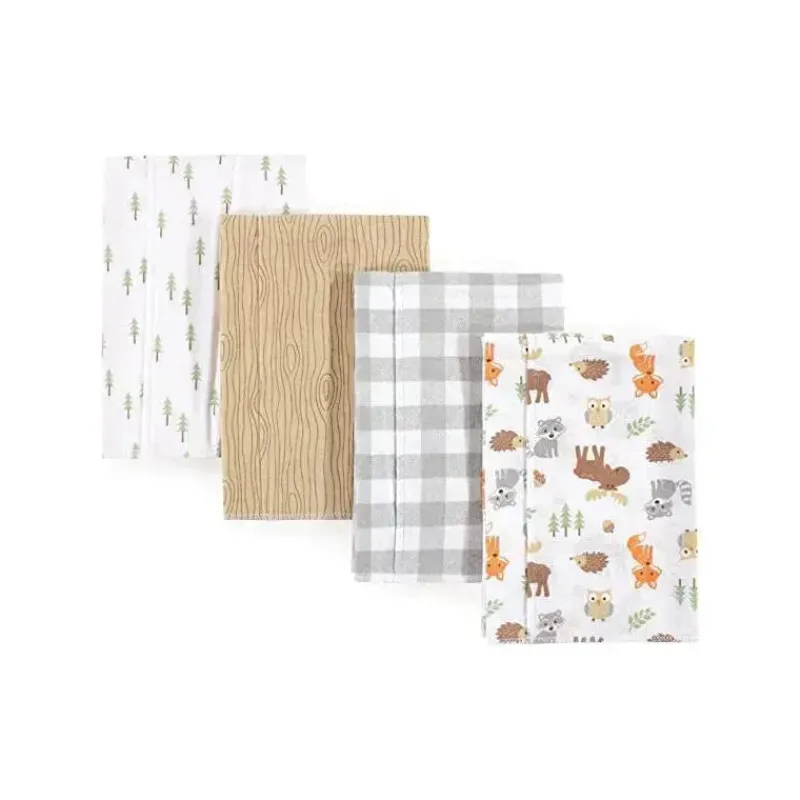 baby_vision__panos_de_arr_SKUffSECcNg_0.webp Baby Vision - Panos de arroto de flanela de algodão unissex Hudson Baby 4Pk, Woodland Clearance