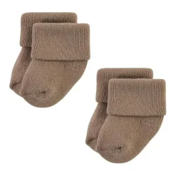 Baby Vision - Terry Socks 8Pk, Solid Beige/Brown Outlet