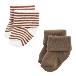 Baby Vision - Terry Socks 8Pk, Neutral Brown Clearance