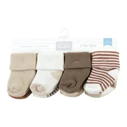 Baby Vision - Terry Socks 8Pk, Neutral Brown Clearance