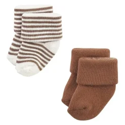 Baby Vision - Terry Socks 8Pk, Neutral Brown Clearance