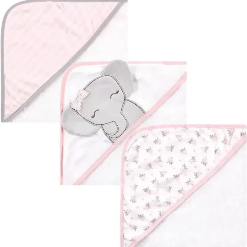 baby_vision__toalhas_com__SKUL5WVC2qH_0.webp Baby Vision – Toalhas com capuz ricas em algodão unissex para bebê Hudson Baby, elefante fofo Clearance