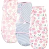 Baby Vision - Tocado pela Natureza Envoltórios Unissex de Algodão Orgânico para Bebê, Rosa Rosa, 0-3 Meses Online