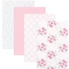 Baby Vision , Luvable Friends 4 peças de flanela para receber cobertores, florais Outlet