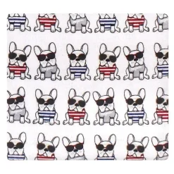 Baby Vision Luvable Friends 4 unidades de flanela recebendo cobertor 30x30 em cachorro francês Outlet