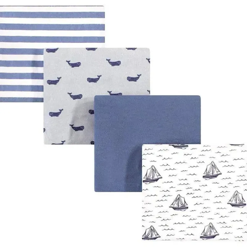 baby_vision_luvable_frien_SKUwopWwxZK_0.webp Baby Vision Luvable Friends 4Pk Flanela Recebendo Cobertor 30X30, Veleiro Fashion