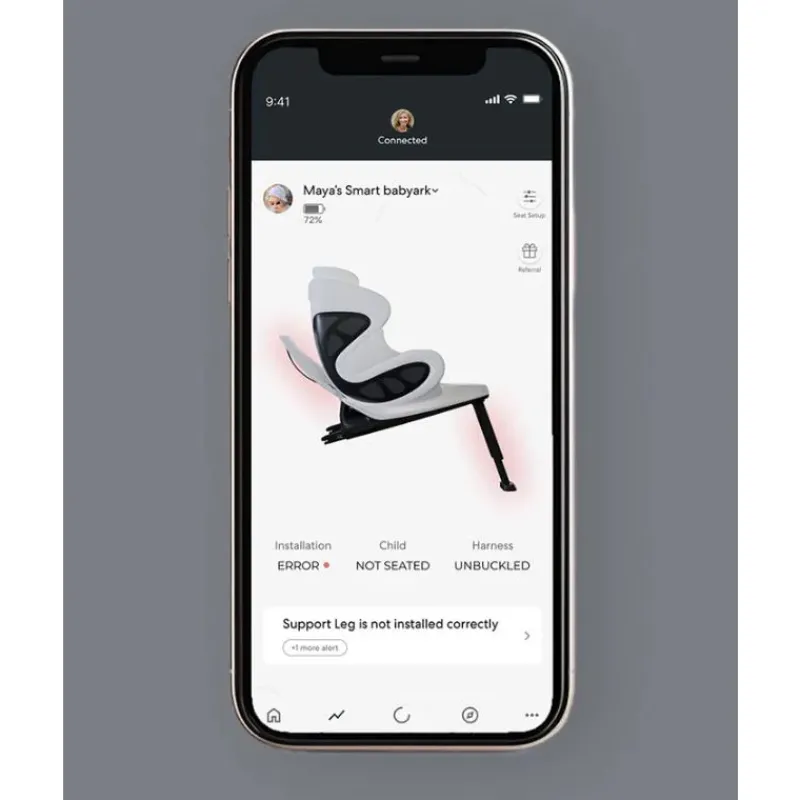 babyark__smart_convertibl_SKUTurOY1KG_5.webp Babyark - Smart Convertible Car Seat, Eggshell Base/Glacier Ice Seat Best