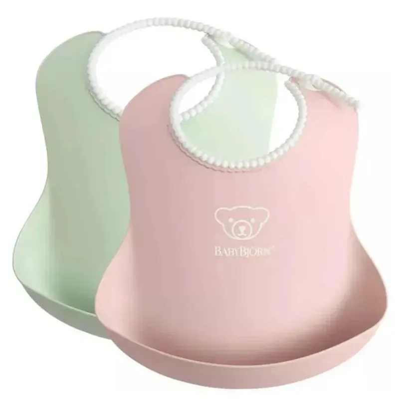babybjorn___unidades_de_b_SKUxewrNGQE_0.webp BabyBjorn - 2 unidades de babador de bebê em pó verde/ rosa pó New