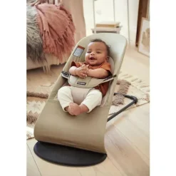 BabyBjorn - Baby Bouncer Balance Soft Light Gray Frame Algodão/Jersey, Bege/Cinza Sale
