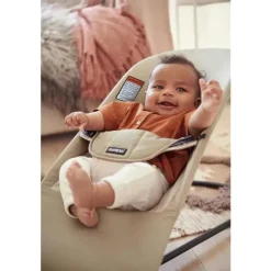 BabyBjorn - Baby Bouncer Balance Soft Light Gray Frame Algodão/Jersey, Bege/Cinza Sale