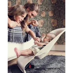 BabyBjorn - Baby Bouncer Balance Soft Light Gray Frame Algodão/Jersey, Bege/Cinza Sale